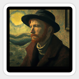 Van gogh art Sticker